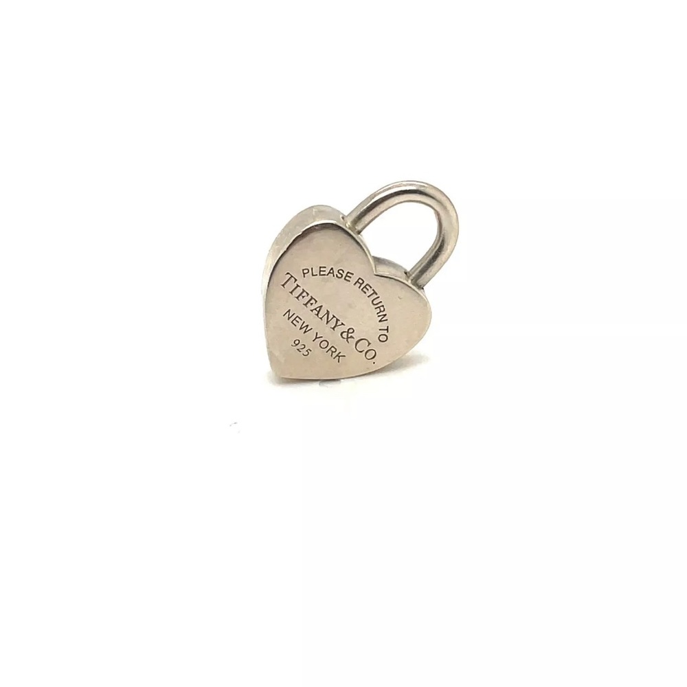 Tiffany and co. Sterling Silver heart padlock charm/ pendant